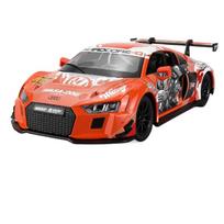 1/24 mastelio BMW M4 GT3 R8 LMS lydinio miniatiūrinis automobilis Mastelio modelis Automobilis Diecast metalo Garsas ir šviesa Vaikams Žaislinis automobilis Transporto priemonė Dovana violetinė