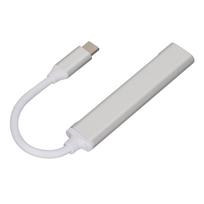 USB C šakotuvas 4 viename Didelės spartos Lengvas Nešiojamas USB prijungimo stotis klaviatūrai, spausdintuvui, mobiliam telefonui sidabras