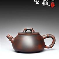 220 ml kūrybinis Qinzhou Nixing keramikos arbatinukas, rankų darbo bambuko mazgo arbatinukas, grožio arbatos sietelis, akmens šaukštas, virdulys, kiniškos arbatos rinkinys