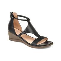Sandals Women's Roman Style, Large Size, All-match, Increased Temperament, Wedge-heeled Women's Shoes, Open Toe 43 juoda