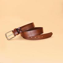 Men's Vintage Oil Wax Pin Buckle Leather Belt Men's Cowhide Vegetable Tanned Belt 110cm-130cm kupranugaris