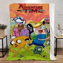 Adventures Time Thick Blankets for Winter Blanket Bed Knitted Plaid Home and Decoration Microfiber Bedding Beach Towel Throw Nap 75x100cm yellow