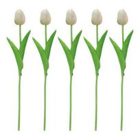 5 Pcs Simulated Tulip 34cm Artificial Tulip Fake Flowers Faux Tulip Bulk balta