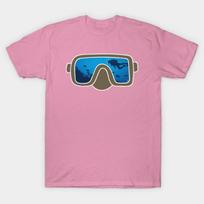 T Shirt Women Snorkel Diving Mask Harajuku Print Kawaii Tshirt Summer Short Sleeve Female T-Shirt Top Tee S rožinė