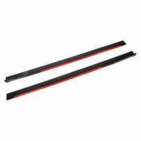8PCS Car Body Styling Side Skirt Bright Black Red Trim Splitters Diffuser Winglet Universal for