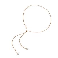 Elegant Pearls Tassel Choker Necklace Alluring Pearls Lariat Necklace Unique Neck Jewelry for a Chic and Modern Appeal auksas