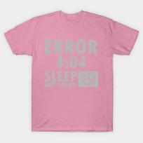 T Shirt Women Error 4 04 Sleep Not Found Harajuku Print Kawaii Tshirt Summer Short Sleeve Female T-Shirt Top Tee S