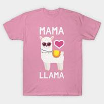 Marškinėliai Moterims Mama Lama Juokingi Motinos dienos Lamos Harajuku Spausdinimas Kawaii Marškinėliai Vasaros Trumpomis Rankovėmis Moteriški Marškinėliai Viršutinė dalis S