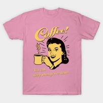 T Shirt Women Coffee You Can Sleep When Youre Dead Harajuku Print Kawaii Tshirt Summer Short Sleeve Female T-Shirt Top Tee S rožinė