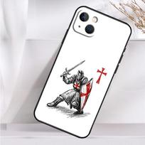 „Christian Templar Knights“ telefono dėklas, skirtas „iPhone 16 15 14 12 11 13 Pro Max 7 8 Plus X XR XS Max 13 12 Mini“ dėklui iPhone 16Pro MAX gray