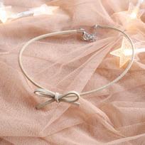 Harajuku Velvet Brown Four-Leaf Clover Choker Necklace for Women