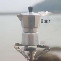 Aliuminio aštuonkampio formos Moka Espresso kavos virimo aparato rinkinys 50ML 1 cup balta