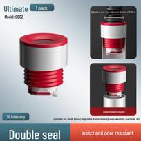 Hansha Anti-Odor Floor Drain Seal for Kitchen & Bathroom Sinks gray