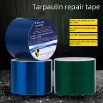 High-Temperature Resistant Tarpaulin Repair Tape - Strong Adhesive for Car and Raincloth, Wear-Resistant for Hole Repair. Fiberglass Fabric 72 Rolls/Box [Blue] 5CM*5M blue