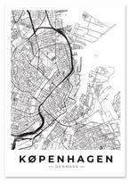 Plakatas žemėlapis miesto planas Kopenhaga 21x29,7 cm A4