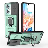 For Samsung Galaxy A35 5G Case Shockproof Armor Slide Camera Funda For Galaxy A35 A 35 GalaxyA35 SM-A356 Magnet Ring Stand Cover For Galaxy A35 žalia