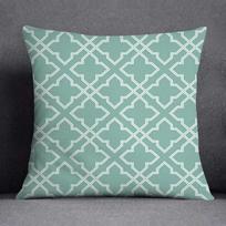 Fresh Green Simple Geometric Pillow Cover Living Room Sofa Office Seat Car Waist Cushion Cushion Cover Home Decoration 40x40cm