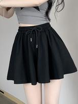 Women's Ballet-Style Puffy Hot Pants - Small Size, Summer 2023, Elastic Waist Sports Shorts L (suggested for 116-125 jin) juoda