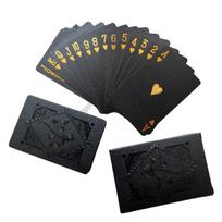 Spalva Juoda Auksinė Kortų žaidimų kortų grupė Vandeniui atsparus pokerio kostiumas Magic Dmagic Stalo žaidimų dovanų kolekcija bedugnė