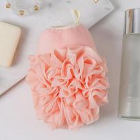 Šveičiamosios pirštinės, kūno valymas, dušo gėlės, vonios dušo kamuoliukai, kūno šveitimas, kempinės rankšluosčiai, vonios priemonės rožinė