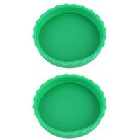 2 Pcs/Set Silicone Coke Can Covers No Odor Leak Proof Soft Long-lasting Pungent Smell for Home žalia