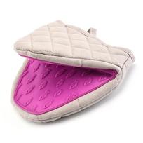 1PC Silicone Anti-scalding Oven Gloves Mitts Silicone Gloves Tray Dish Bowl Holder Oven Handheld Warm Glove Clamp Kitchen Gadget violetinė