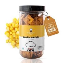 HEALTHY MASTER Vision siūlo sveikus keptus Makai Masala Mathri 500g | Tinka sveikam gyvenimo būdui | Galingi antioksidantai