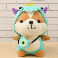 Cute Shiba Inu Doll Transformed Into Squirrel Princess Boy Sleeping Rag Doll Plush Toy Children 25Cm  )