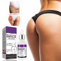 Klubų aliejus Sėdmenų stangrinamasis stiprinamasis aliejus moterims Natūralus žolelių klubų pakėlimo sėdmenų masažo aliejus 30 ml One Size beige