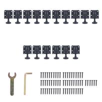 16PCS Adjustable Furniture Leveler Legs Elastic Hex Nuts Lock Furniture Leveling Feet for Table