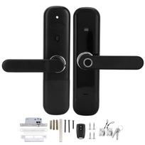 Smart Lock Intelligent Password Fingerprint Zinc Alloy Locks Set IC Card Key Supplies