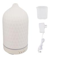 Essential Oil Diffuser Humidifier Ceramic Rhomboid Aromatherapy Diffuser Ultrasound Cool Mist balta