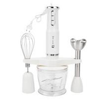 Multifunction Hand Blender Mixer 600W Electric Stirrer Food Processor   White white