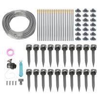 Garden Watering Misting System 82FT 4/7 PVC Hose Drip Irrigation Sprinkler Kit with Quick