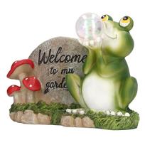 Solar Frog Light Anti Rust Waterproof Frog Solar Night Light Resin Handicraft Ornaments Outdoor