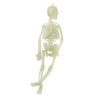 Šviečiantis tamsoje Helovino skeletas dekoracija, švytintis tikroviškas skeletas modelis priekiniam vejos plotui 20cm high three -dimensional luminous skeleton