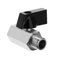 Žalvarinis mini rutulinis ventilis 1/2 colio BSP išorinis sriegis į vidinį sriegį Oro kompresoriaus valdymas mayitr Oro, alyvos, vandens tiekimui Female-Female