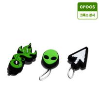 Crocs Green Sandal Backer Zibbitz 3 Pack 10009526 FREE black