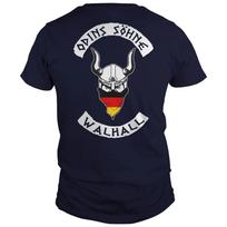 Sons of Odin Valhalla German Vi king T-Shirt 100% Cotton O-Neck Summer Short Sleeve Casual Mens T-shirt Size S-3XL S armijos žalia spalva