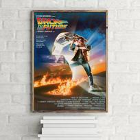 Vintage Movie Back To The Future Trilogy Posters Living Room Decorative Painting Wall Art Canvas Prints Home Decor Pictures 21cm×30cm NoFrame gray