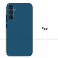 Dėklas Samsung Galaxy A25 5G Samsung Galaxy A05 A05S A15 A25 A35 A55 dangtelis TPU dėklai smūgiams atsparus skysto silikono dangtelis For Samsung A25 5G mėlyna