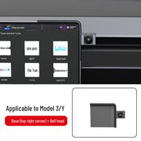 Tesla Model 3/Y Car Phone Holder: Multi-Function Navigation Interior Accessory Screen Phone Holder