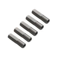5Pieces Hex Bit Adapter Set Magnetic 1/4Inch to 4mm Precision Socket Shank for Screwdriver and Drill Tools S25MM