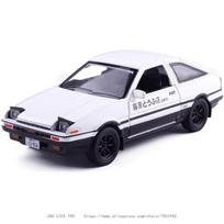 Naujas 1/32 AE86 Lydinio Automobilio Modelis Die-cast Žaislinis Automobilis 4 Atidaromos Durys Automobilio Modelis su Šviesa Atgal Patraukiamas Berniuko Dovana Vaikų Žaislų Kolekcija Ornamentai balta