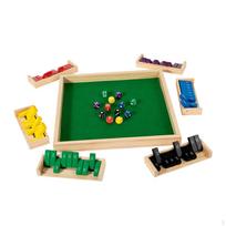 Shut The Box Dice Game Props Table Board Educational Toy for Bar Classroom Home Multicolor