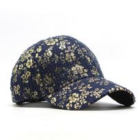Winter New Baseball Cap Women's Fashionable Sun Shading and Sun Protection Duckbill Cap Men's Outdoor Thin Women's Cap bronzing navy blue