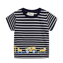 2024 New Summer Baby Boys' Short-Sleeved T-Shirt 5T Height 100-110cm