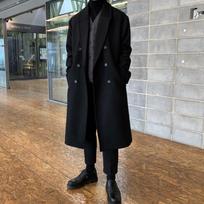 2023 Men's Mid-Length Double-Breasted Woolen Coat - Autumn/Winter Thickened Korean Style Windbreaker 2XL