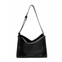 Wide Shoulder Strap Crossbody Bag for Women Lazy Style Simple Soft Leather Shoulder Bag Large Capacity Commuting Tote Bag for Women