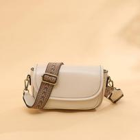 Retro Oil Wax Leather Small Bag Women's Casual All-match Small Square Bag Broadband Single Shoulder Oblique Span Bag